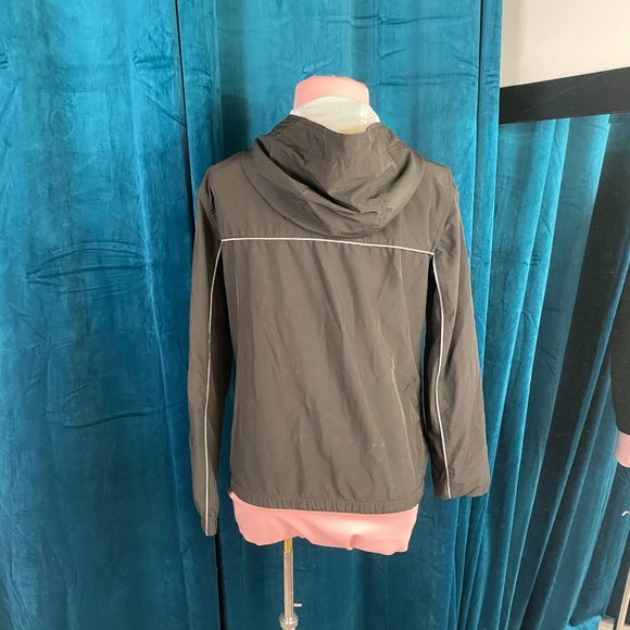 Hollister Epic Flex Hooded Rain Jacket Black - Picture 4 of 8